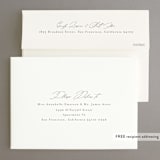 "Happy Together in Love" - Save the Dates in Snow by Chris Griffith - FREE Recipient Addressing