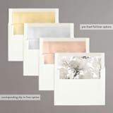 "Happy Together in Love" - Save the Dates in Snow by Chris Griffith - Envelope Liner Options
