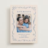 "Happy Day" - Save the Dates in Dusty Blue by Lucia Saisse - Front