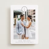 "Circle monogram" - Save the Dates in Cotton by Stacey Meacham - Front