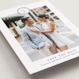 "Circle monogram" - Save the Dates in Cotton by Stacey Meacham - Detail