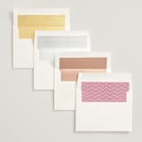 "The Cake" - Save the Dates in Cherry by Helena Vitto - Envelope Liner Options