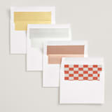 "Poster" - Save the Dates in Sunset by Rachel Cassel - Envelope Liner Options