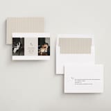 "Parker" - Save the Dates in Dove by Olivia Kanaley Inman - Assembled