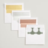 "Sidele" - Save the Dates in Pearl by Christie Garcia - Envelope Liner Options