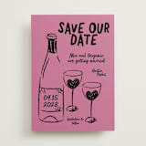 "Heart of Glass" - Save the Dates in Pretty in Pink by Helena Vitto - Front
