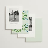 "Lily of the Valley" - Save the Dates in Mint by Claire - Back of Card Options