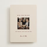 "Center Cut" - Save the Dates in Burgundy by Ani Somi - Front