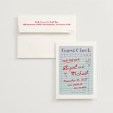 "guest check" - Save the Dates in Mint by Jennifer Lew - Save the Date with Envelope