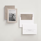 "Stamp" - Save the Dates in Taupe by Claire - Assembled
