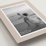 "Stamp" - Save the Dates in Taupe by Claire - Detail