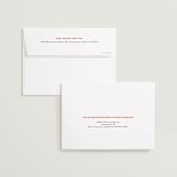 "Modern Outline" - Save the Dates in Hibiscus by Stephanie Heinrich Godbout - FREE Recipient Addressing
