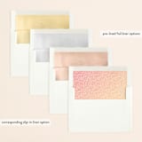 "Masked Wash" - Save the Dates in Passion Fruit by Rebecca Bowen - Envelope Liner Options