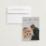 "Pretty Love" - Save the Dates in Onyx by Christine Taylor - Save the Date with Envelope