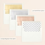 "Elegant Fade" - Save the Dates in Noir by Ellis - Envelope Liner Options