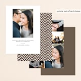 "Ever After" - Save the Dates in Mocha by Shirley Lin Schneider - Back of Card Options