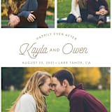"Ever After" - Save the Dates in Mocha by Shirley Lin Schneider - Detail