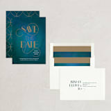 "Gilded Elegance" - Save the Dates in Peacock by Simona Camp - Assembled