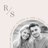 "Threshold" - Save the Dates in Cream by Hooray Creative - Detail