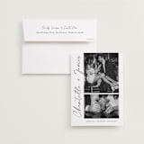 "ink pen" - Save the Dates in Onyx by Sarah Curry - Save the Date with Envelope