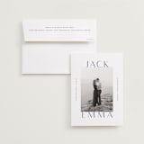 "lettered" - Save the Dates in Lake by Kasia Labocki - Save the Date with Envelope