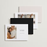 "Simply Modern" - Save the Dates in Vanilla by Lea Delaveris - Back of Card Options