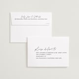 "Simply Modern" - Save the Dates in Vanilla by Lea Delaveris - FREE Recipient Addressing