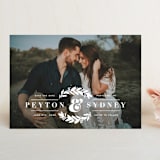 "His & Hers" - Save the Dates in Snow by Hooray Creative - Front