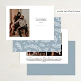 "His & Hers" - Save the Dates in Snow by Hooray Creative - Back of Card Options