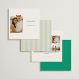 "Racquet" - Save the Dates in Lawn by Megan Davis - Back of Card Options