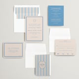 "Racquet" - Save the Dates in Bluebell by Megan Davis - Matching Invitation Suite