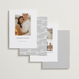 "Scrawled" - Save the Dates in Pearl by Catherine Culvenor - Back of Card Options