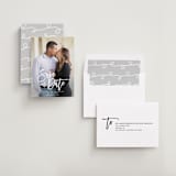 "Scrawled" - Save the Dates in Pearl by Catherine Culvenor - Assembled