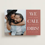 "Dibs" - Save the Dates in Redwood by Snow and Ivy - Front