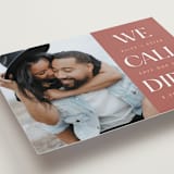 "Dibs" - Save the Dates in Redwood by Snow and Ivy - Detail
