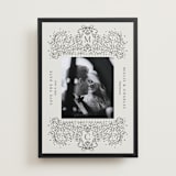 "Ornate sketched frame" - Save the Dates in Latte by Jackie Crawford - Front