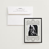 "Ornate sketched frame" - Save the Dates in Latte by Jackie Crawford - Save the Date with Envelope