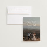 "Full Photo" - Save the Dates in Chiffon by Orasie - Save the Date with Envelope