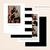 "Baseline" - Save the Dates in Midnight by Alethia Frye - Back of Card Options