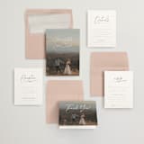 "Full Photo" - Save the Dates in Chiffon by Orasie - Matching Invitation Suite