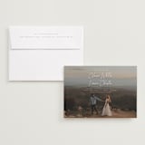 "Full Photo" - Save the Dates in Chiffon by Orasie - Save the Date with Envelope