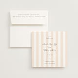 "awning stripe" - Save the Dates in Peach by Sara Hicks Malone - Save the Date with Envelope