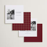 "Center Cut" - Save the Dates in Burgundy by Ani Somi - Back of Card Options