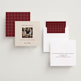 "Center Cut" - Save the Dates in Burgundy by Ani Somi - Assembled