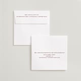 "Center Cut" - Save the Dates in Burgundy by Ani Somi - FREE Recipient Addressing