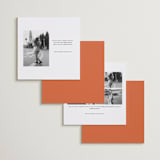 "Modern Outline" - Save the Dates in Hibiscus by Stephanie Heinrich Godbout - Back of Card Options