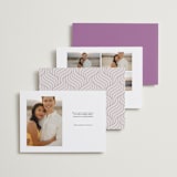 "Modern Display" - Save the Dates in Lavender by Cass Loh - Back of Card Options