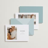 "It's our date" - Save the Dates in Snow by Mere Paper - Back of Card Options