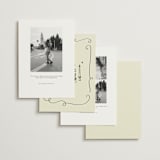 "Vintage Lovers" - Save the Dates in Champagne by Helena Vitto - Back of Card Options