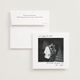 "Polaroid" - Save the Dates in Snow by Brittney Jensen - Save the Date with Envelope
